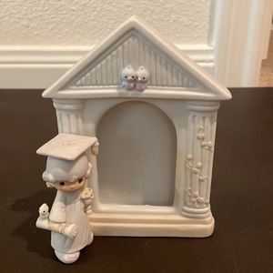 Precious Moments girl graduate frame.  Frame fits wallet size picture.